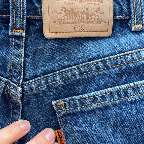 Vintage 1960’s/1970’s orange label Levi’s 619 Denim Jeans - Picture 5 of 9